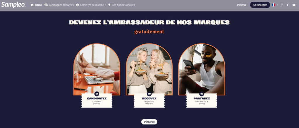 site de test sampleo