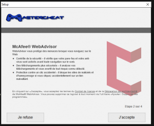 Installation du logiciel