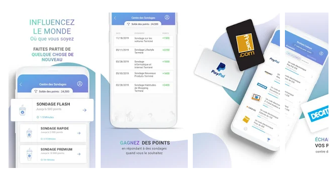 toluna sondage rémunérés applications pour gagner de l'argent avec son smartphone